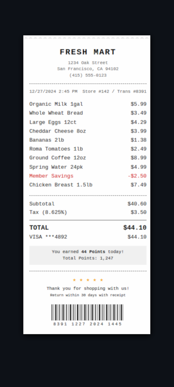 AI Receipt Scanner