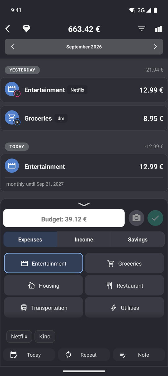 Recurring payments