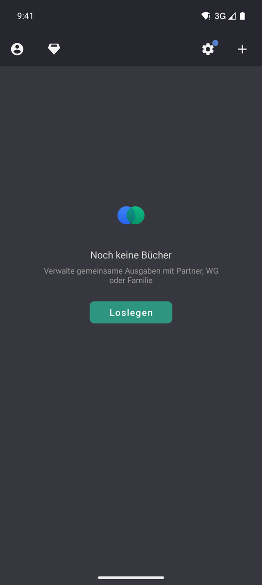 Wie du in GoodShare ein Buch anlegst, Schritt 1: App öffnen und auf "Loslegen" tippen